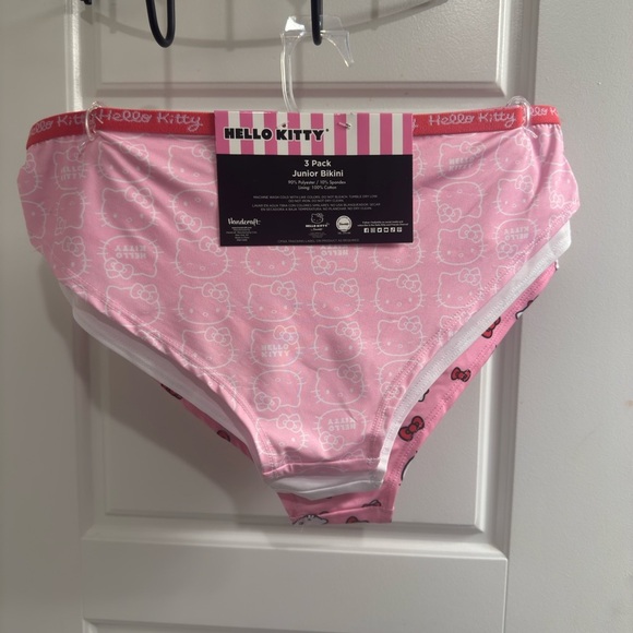 Hello Kitty Pink Bikini Briefs - 3 Pack - Picture 2 of 2